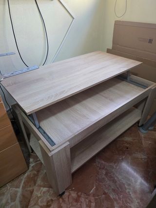 Mesa comedor extensible + 4 sillas + Mesa centro