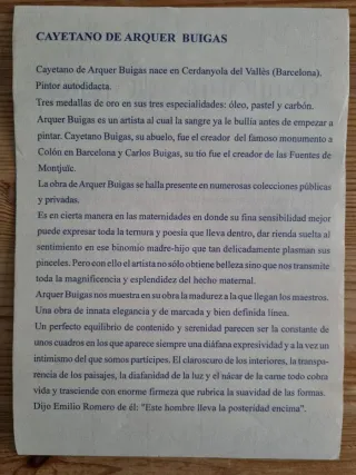 Litografía Maternidad Firmada y Numerada