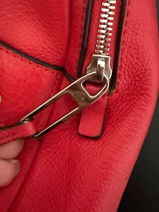 Zainetto Piquadro rosso in pelle