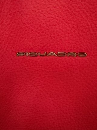 Zainetto Piquadro rosso in pelle