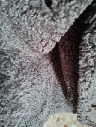 Giacca donna montone marrone/grigio