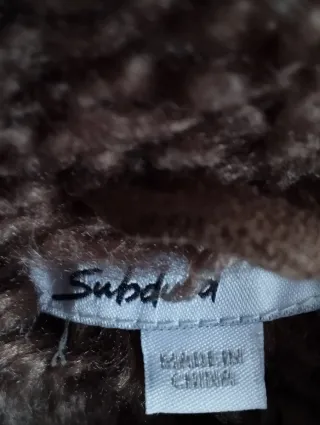 Giacca donna montone marrone/grigio