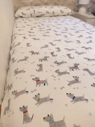 Funda nórdica infantil perritos,  cama 90cm