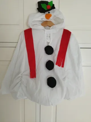 Disfraz de Muñeco de Nieve talla 5-6 años