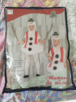 Disfraz de Muñeco de Nieve talla 5-6 años