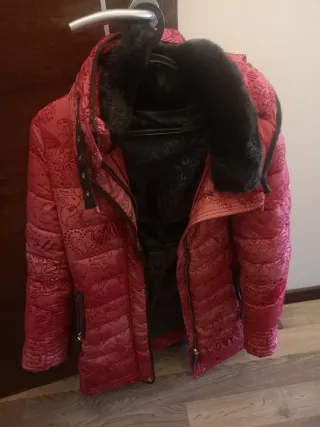 Casaco acolchoado mulher vermelho