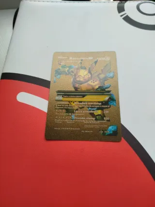 Carta Pokémon M Mecha Pikachu EX Dorada