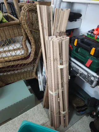 Persianas imitación madera 1.20m y 1m