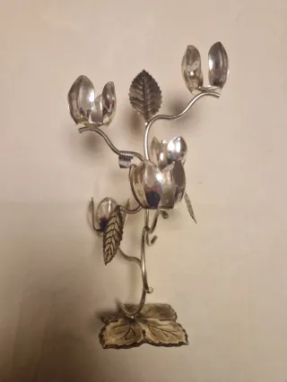 Candelabro Midcentury Quist Silver Plated