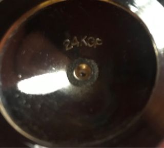 coppia piccoli calici . Placcati Oro 24KGP