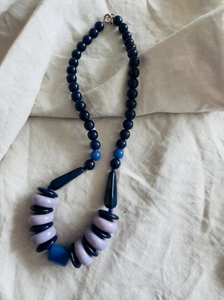 Collar Murano Vintage Azul y Morado