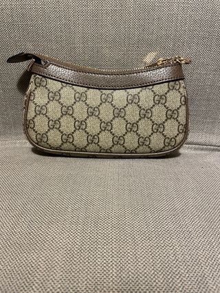 Borsa Gucci monogramma marrone e beige