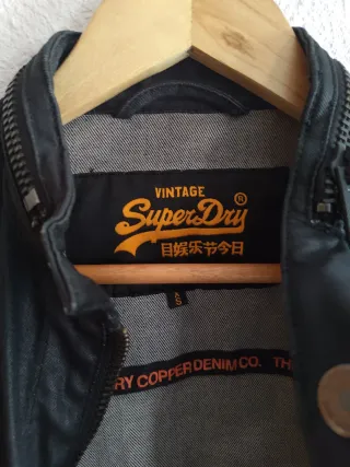 Chaqueta vaquera Superdry negra
