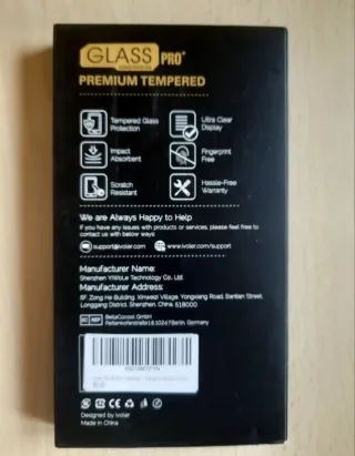 Pellicola protettiva vetro temperato ivoler Glass