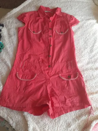 Mono corto naranja/rosa