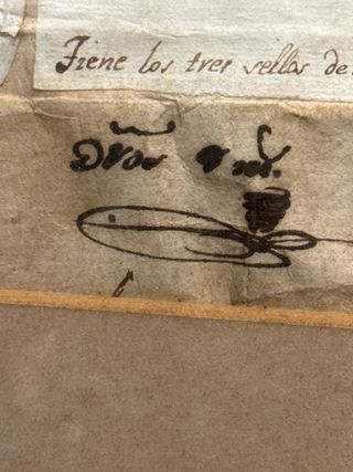 Documento manuscrito original de 1828 con sellos