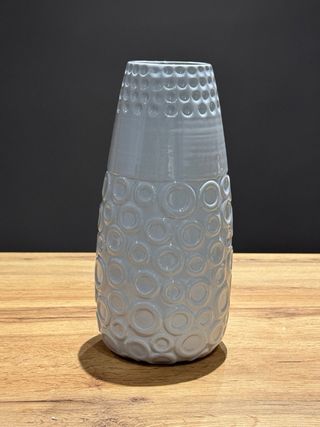 Coppia vasi in ceramica grigio