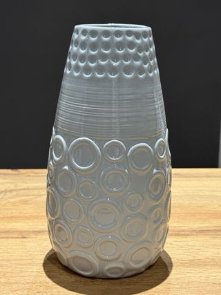 Coppia vasi in ceramica grigio