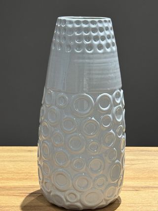 Coppia vasi in ceramica grigio