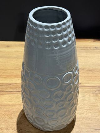Coppia vasi in ceramica grigio