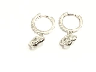 argollas plata 925mm con piedra con circonita