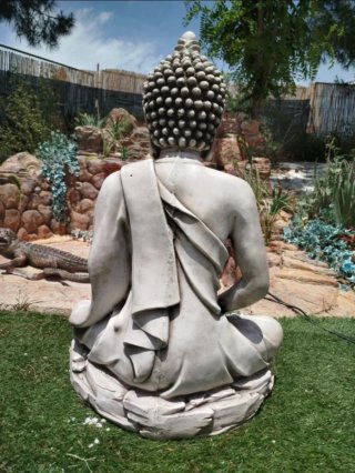 Buda Grande Piedra Jardín Exterior/Interior zen
