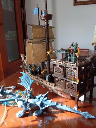Barco Mega Bloks Dragón de Cristal vintage