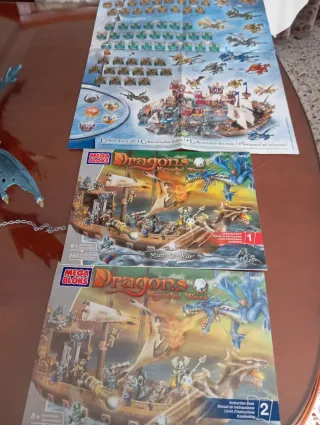 Barco Mega Bloks Dragón de Cristal vintage