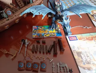 Barco Mega Bloks Dragón de Cristal vintage