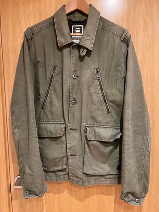 Chaqueta G-Star RAW militar lona verde