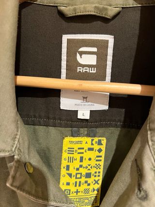 Chaqueta G-Star RAW militar lona verde