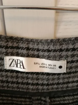 Pantalones anchos Zara cuadros