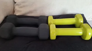 Set 2 Mancuernas 1kg DOMYOS y otro de 1,5kg