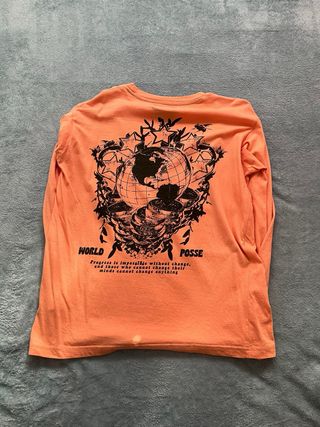 Camiseta INSIDE manga larga naranja