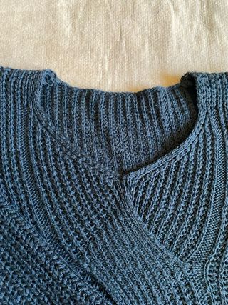 Vestido Negro Lana Hecho en Italia