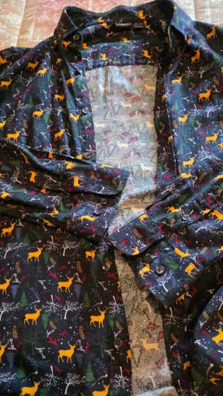 Camisa de Navidad con estampado de ciervos