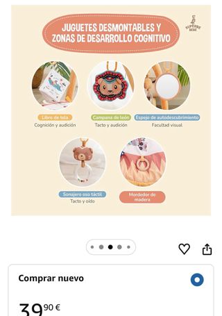 Alfombra de juegos  sensorial / gimnasio bebé