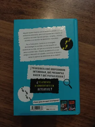 Pack 2 libros de misterio infantil, 1 interactivo.