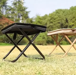 Asiento Plegable Negro