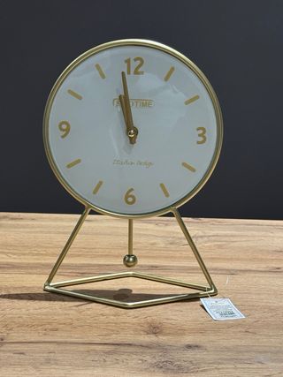 Orologio da tavolo design dorato