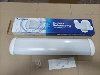 Regleta fluorescente 2x18W 60cm Bricolux