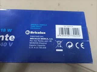 Regleta fluorescente 2x18W 60cm Bricolux