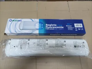 Regleta fluorescente 2x18W 60cm Bricolux