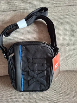 Bandolera Xti Negra con detalles azules