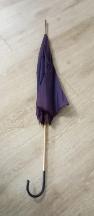 Paraguas antiguo púrpura