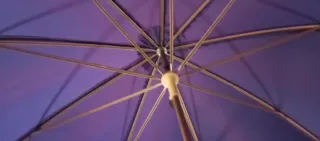 Paraguas antiguo púrpura