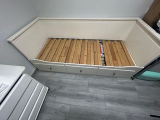 Cama nido blanca con cajones