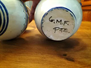 2 Jarras Cerámica Talavera Años 50