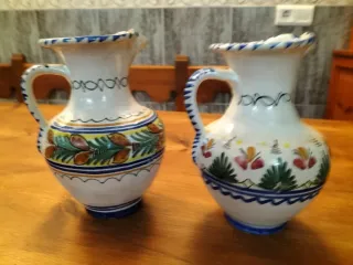 2 Jarras Cerámica Talavera Años 50