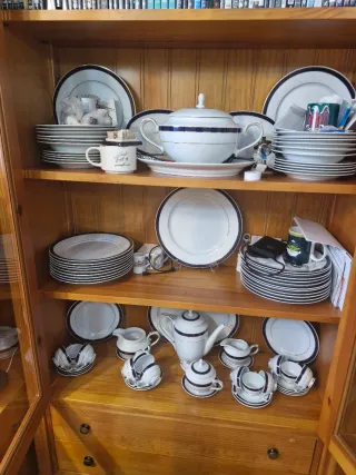 Vajilla CRC Porcelana Azul Cobalto